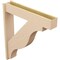 Ekena Millwork 7 1/2-in W x 38-in D x 42-in H Funston Block Rough Cedar Woodgrain TimberThane Outlooker, Primed Tan OUTUR075X38X42FST44RCPR - alternate 2